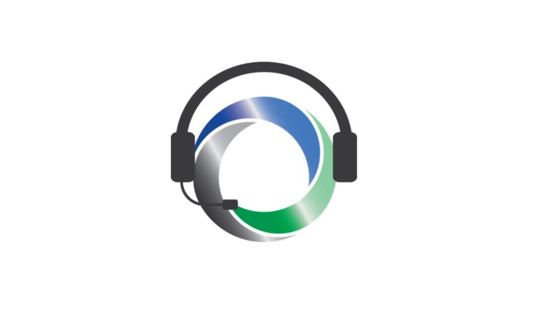 logo icon with support headset