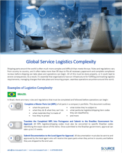 Global Service Logistics Complexity data sheet